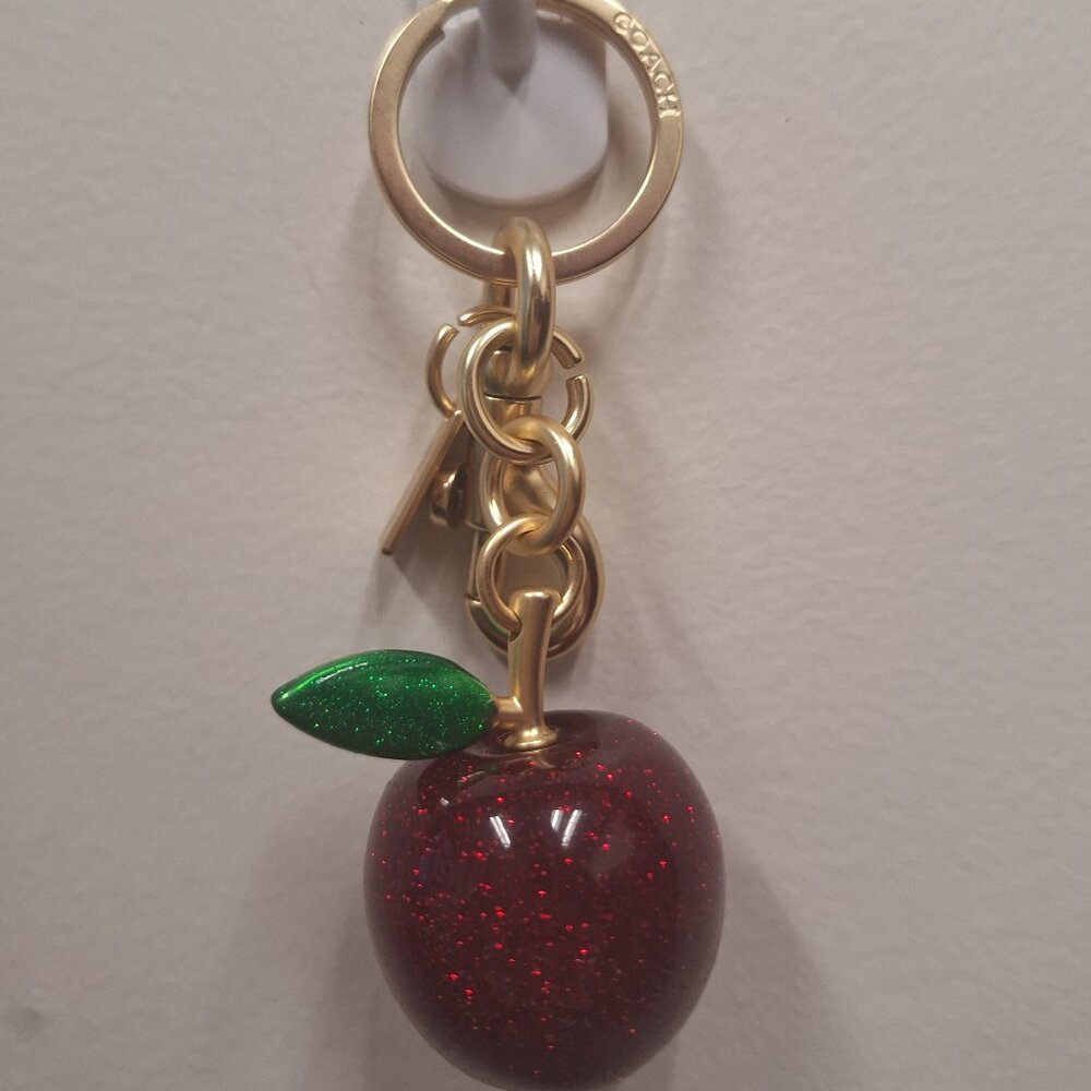 Coach Apple Keychain
